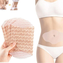 Hypoallergenisk ricinusolieplaster til navle, engangsplaster til ricinusolie med meget absorberende økologisk bomuld, anti-sivende design til
