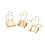 Binder Clips, Gold Tempered Steel Rust-Resistant Fold Back Document Holders For Office, Home Wide Application (20Pcs) 5