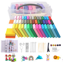 Fantasie in Ihren Händen: Polymer Clay Starter-Set, farbenfrohe, ungiftige, ofenhärtende Modelliermasse, ideal für DIY-Anfängersets