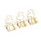 Binder Clips, Gold Tempered Steel Rust-Resistant Fold Back Document Holders For Office, Home Wide Application (20Pcs) 3
