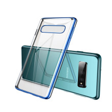 Reinforced Drop Protection Case for Samsung Galaxy S10, Flexible Clear Tpu Reinforced Drop Protection Super Easy Installation With Built-In Magnet