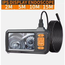 Endoscoopcamera met verstelbare ledverlichting, eenvoudig te bedienen industriële borescopie-inspectiecamera, semi-rigide flexibele camerakabel voor