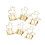 Binder Clips, Gold Tempered Steel Rust-Resistant Fold Back Document Holders For Office, Home Wide Application (20Pcs) 4