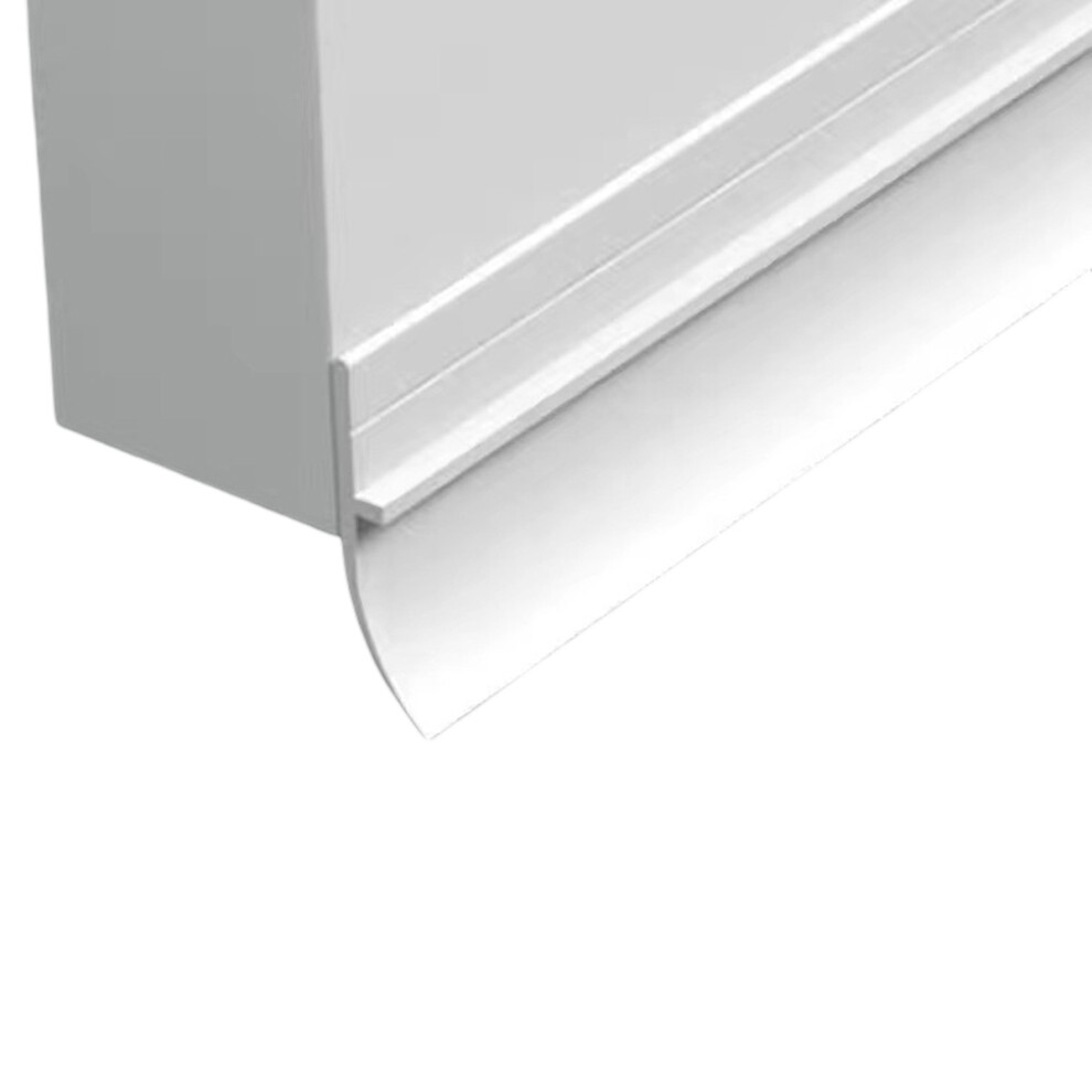 Modified Polyethylene Door Sweep For Enhanced Gap Sealing, White Weather Stripping Ensures Energy Efficiency And Durability In Commercial And 9433291320884