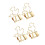 Binder Clips, Gold Tempered Steel Rust-Resistant Fold Back Document Holders For Office, Home Wide Application (20Pcs) 6