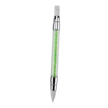 5pcs Dual Head Silicone Nail Dotting Tool Set with Rhinestone Handle for Manicure and Flower Art