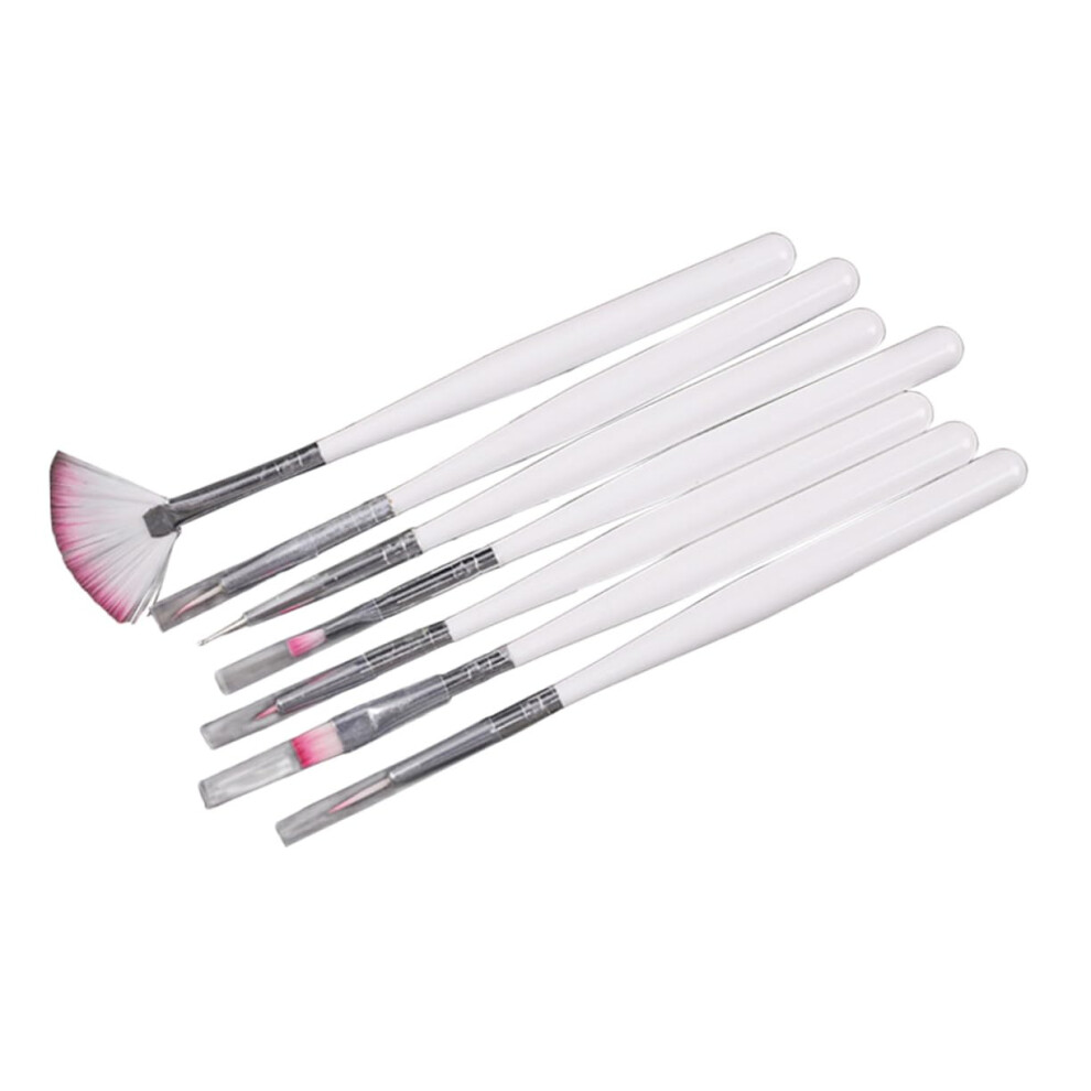 14pcs Professional Nail Art Brush Set with Ergonomic Long Handle for Precise Detailing at Home or Salon