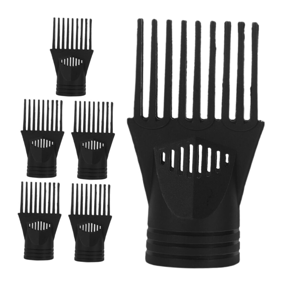 6pcs Hair Dryer Attachments with Comb, Universal Blow Dryer Nozzle for MultiStyle Hair Shaping