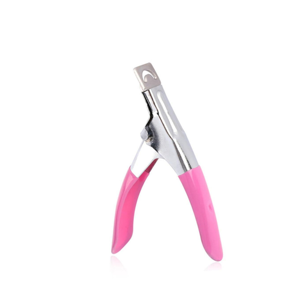 Stainless Steel Nail Tip Trimmer 2PCS Set UShape Acrylic Nail Clipper with Ergonomic Grip