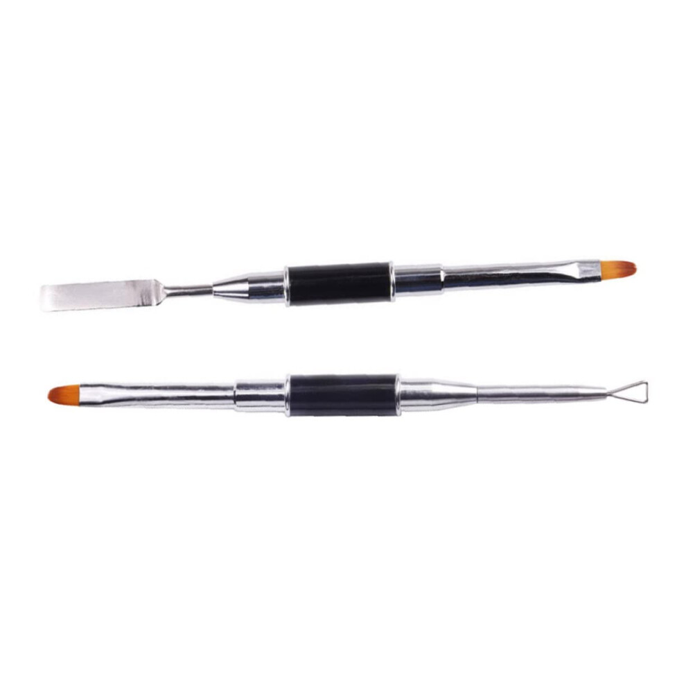 Dual Ended Nail Art Brush Pen Set with Precision Tips for Striping, Dotting and Professional Manicure