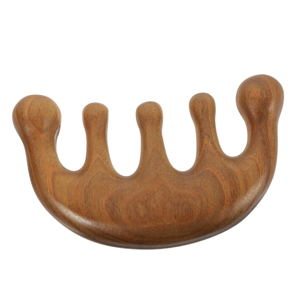 Unisex Wooden Wide Tooth Comb For Curly Hair Sandalwood Detangling Antistatic Gentle Scalp Massage