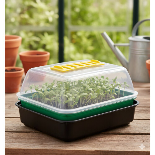21cm Small Propagator Set Seed Gravel Tray Cover