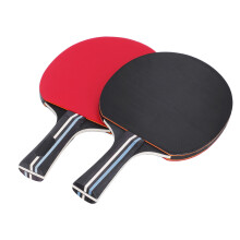 Hochelastisches Tischtennisschläger-Set mit 2 Schlägern & 3 Bällen, rutschfestem Griff