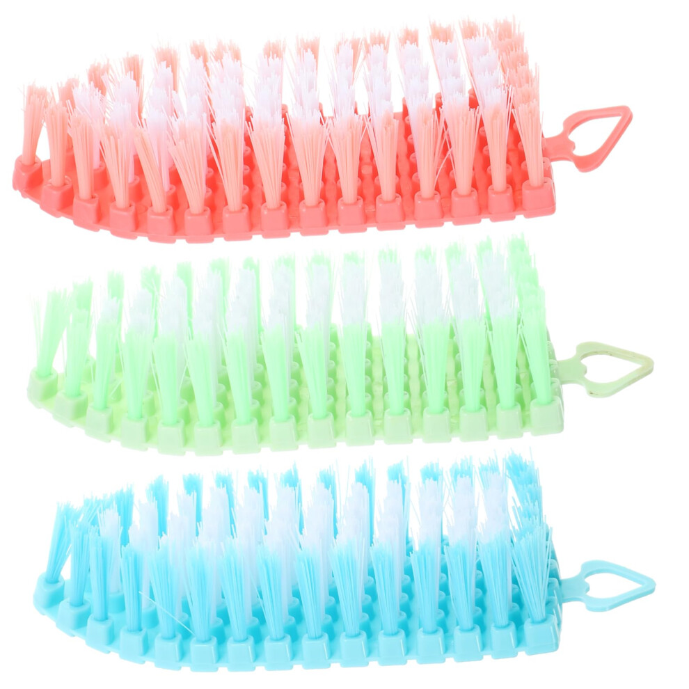 Nail Cleaning Brush Set Soft Bristle Multipurpose for Manicure Shoe Cleaning Salon and Home Use