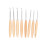 8Pcs Beechwood Crochet Hooks Set, 3.0mm‑6.5mm Needle Sizes 11