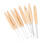 8Pcs Beechwood Crochet Hooks Set, 3.0mm‑6.5mm Needle Sizes 15