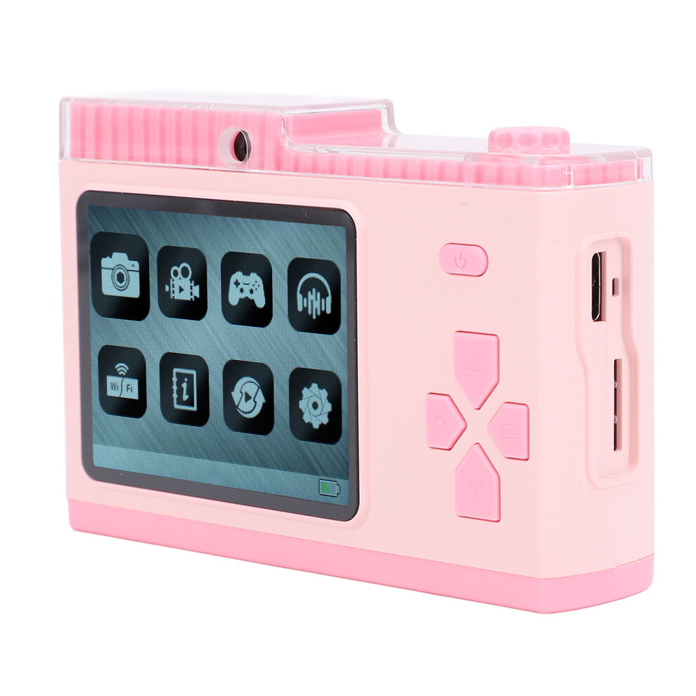 48M 1080P Digital Camera With 8X Zoom, 2.4" Ips Screen, Mp3, Filters, Roseate 6931381123108