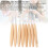 8Pcs Beechwood Crochet Hooks Set, 3.0mm‑6.5mm Needle Sizes 4