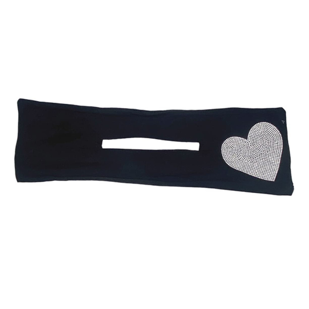 Unisex Heart Bun Maker With Sparkling Rhinestone Design, Easy Styling Tool For Women, Nonslip Hold