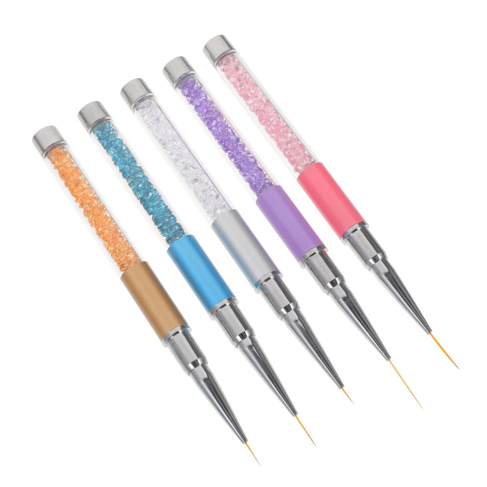 5pcs Professional Nail Art Pen Set for Precise Detailing and DIY French Manicure