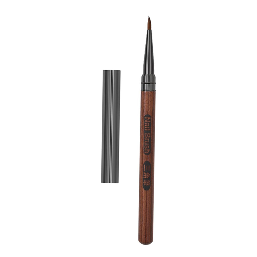 Sandalwood Nail Art Pen with Cap, Precision Manicure Tool for Embossing, Drawing and Detailing