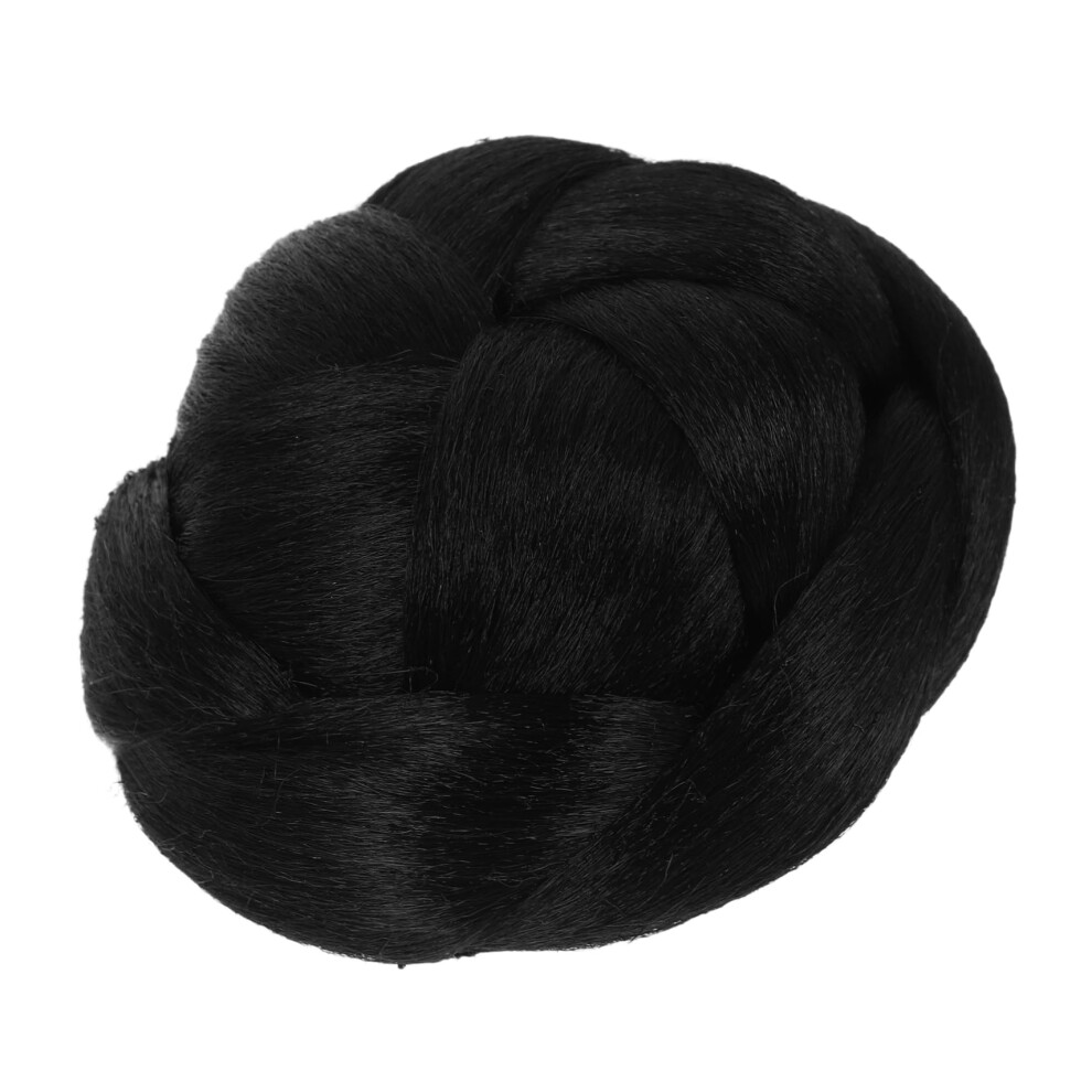 Synthetic Wavy Chignon Hairpiece Extension for Women Braided Bun Adds Instant Volume and Natural Look