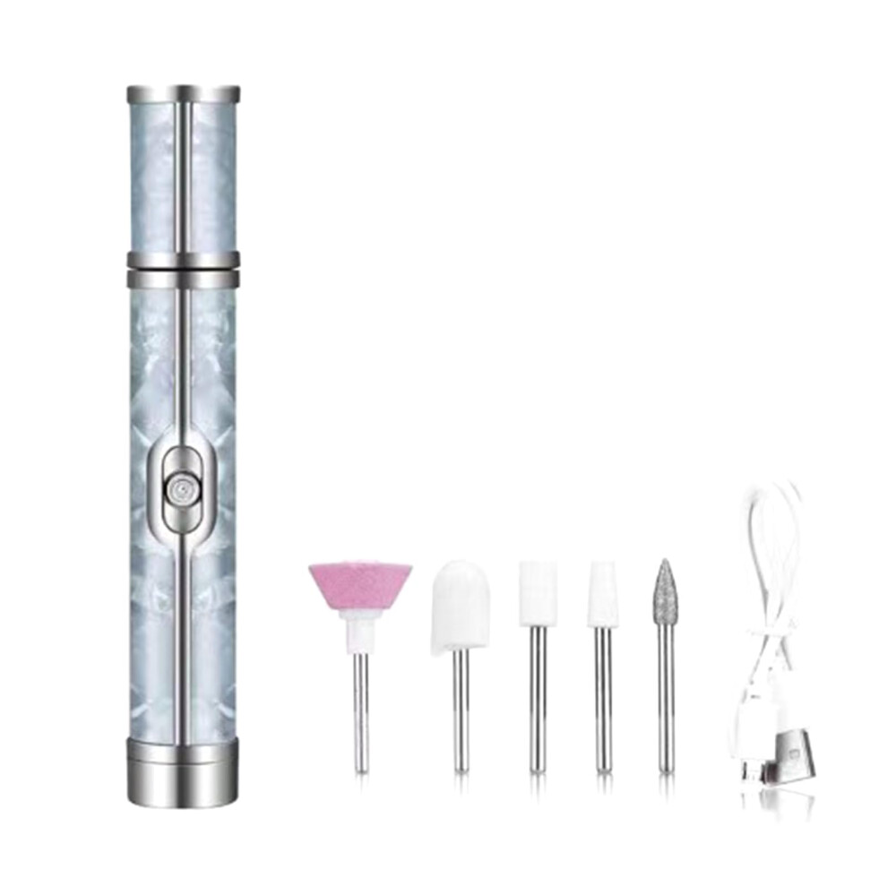 Gray Electric Nail Drill 20000Rpm Professional Nail File For Acrylic Gel Nails Manicure Pedicure