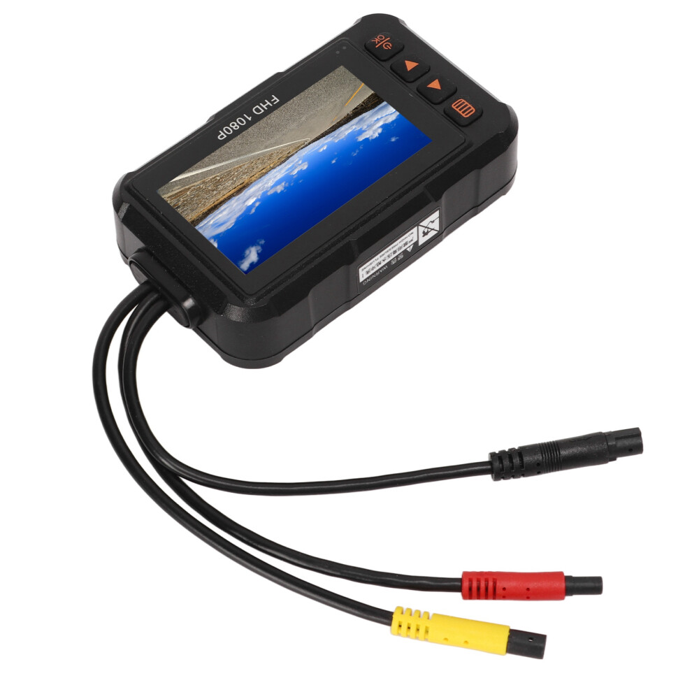 Motorcycle Dash Cam 1080P 3.0" Waterproof Loop Recorder G-Sensor Parking 8721381124254