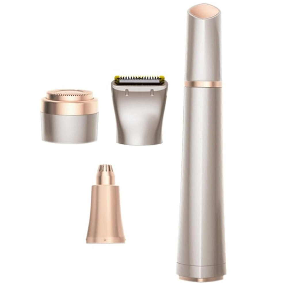 Facial Hair Remover for Women, Portable Design with Stainless Steel Blades, Precision Trimmer for Painless Removal of Facial and Eyebrow Hair