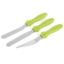 Lebensmittelechtes Backwerkzeug-Set, ergonomischer, rutschfester Griff mit leicht zu reinigender Oberfläche, Edelstahlklinge, Spritz- und