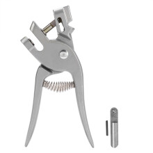 Perforatrice d'étiquettes auriculaires pour l'identification animale, construction en alliage d'aluminium avec aiguille de rechange pour trou