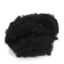 Păr uman afro creț în vrac pentru creații uimitoare de dreadlocks, părul de împletitură 100% natural oferă opțiuni versatile de coafare și