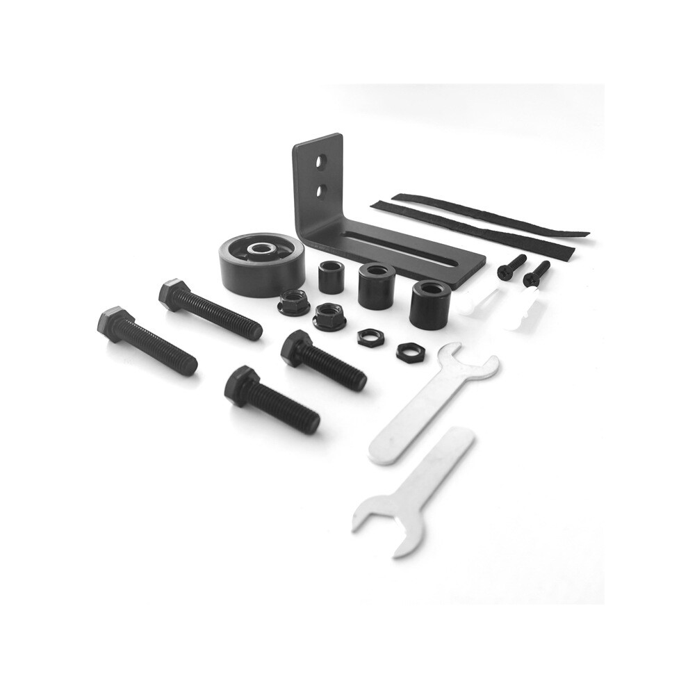Flush Bottom Design Barn Door Floor Guide, Quiet Operations With Durable Construction, Adjustable Roller And Wall Mounted Setup For Smooth Operation, 9358999147178
