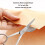 Ergonomic Left-Handed Duckbill Applique Scissors, Double-Pointed Blades For Precise Cutting 2