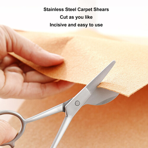 Ergonomic Left-Handed Duckbill Applique Scissors, Double-Pointed Blades For Precise Cutting 1