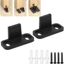 Adjustable Height Sliding Closet Door Floor Guide, Easy to Install Floor Mounted Bottom Track Guide for Stable Barn Door Movement, Noise Reducing