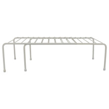 Storage Enhancer Kitchen Shelf, Tight Grate Lifetime Durability Epoxy Coated Steel Ventilated Design Kitchen Helper Shelf for Kitchen Cabinets