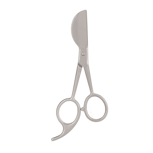 Ergonomic Left-Handed Duckbill Applique Scissors, Double-Pointed Blades For Precise Cutting