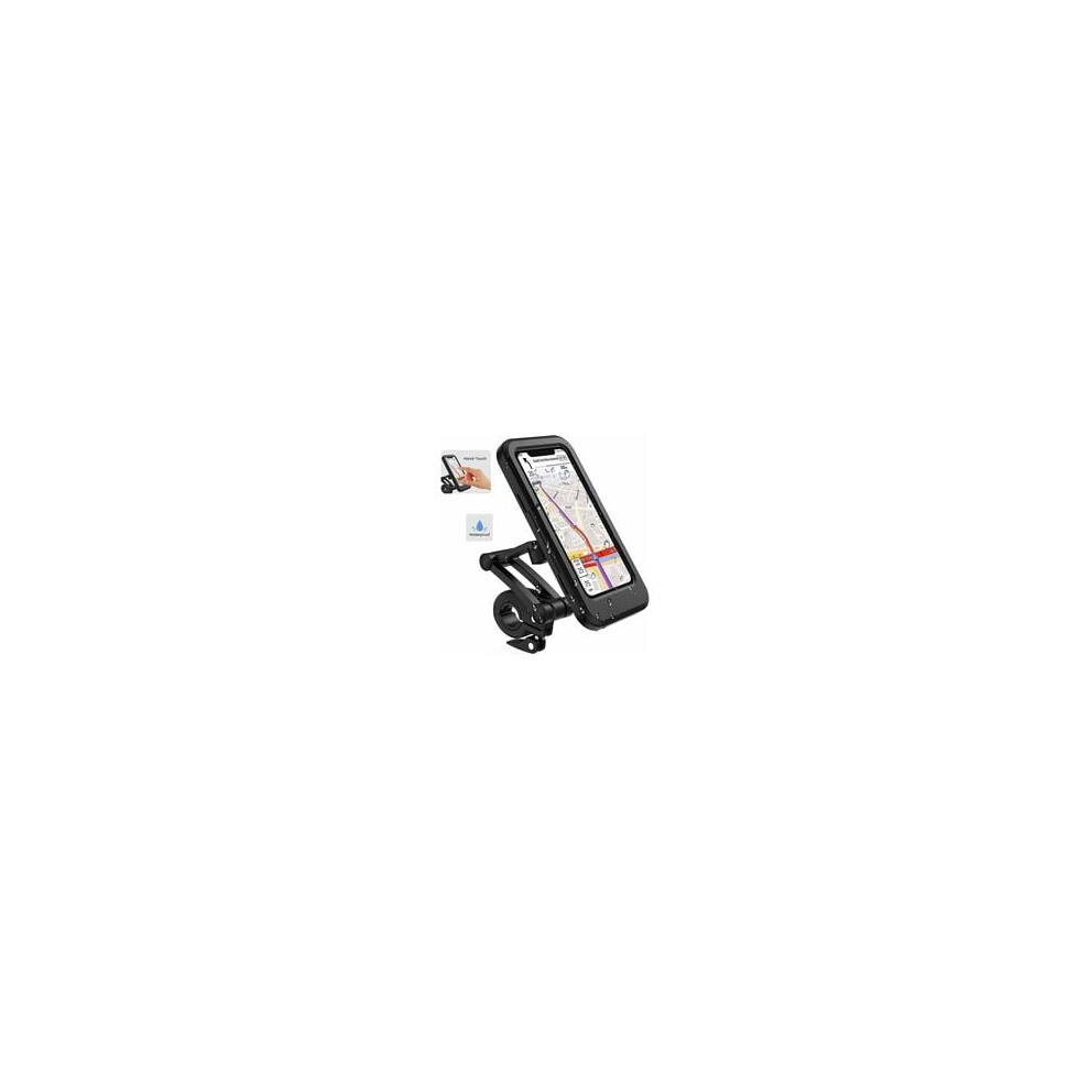 Universal Bike Phone Holder With Uv Protection, Fully Enclosed Design Dust Proof Mount, 360 Degree Adjustable Waterproof Bracket With High 9433291351475