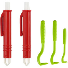 Kit de ferramentas para remoção de carrapatos, com cabo confortável e antiderrapante para fácil manuseio, adequado para todos os tipos de