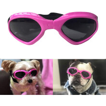 Pet Eye Fashion, Outdoor Dog Sunglasses, Heart Shape Design Adds A Touch Of Style, High-Quality Polycarbonate Lens, Soft Foam Padding For Comfort,