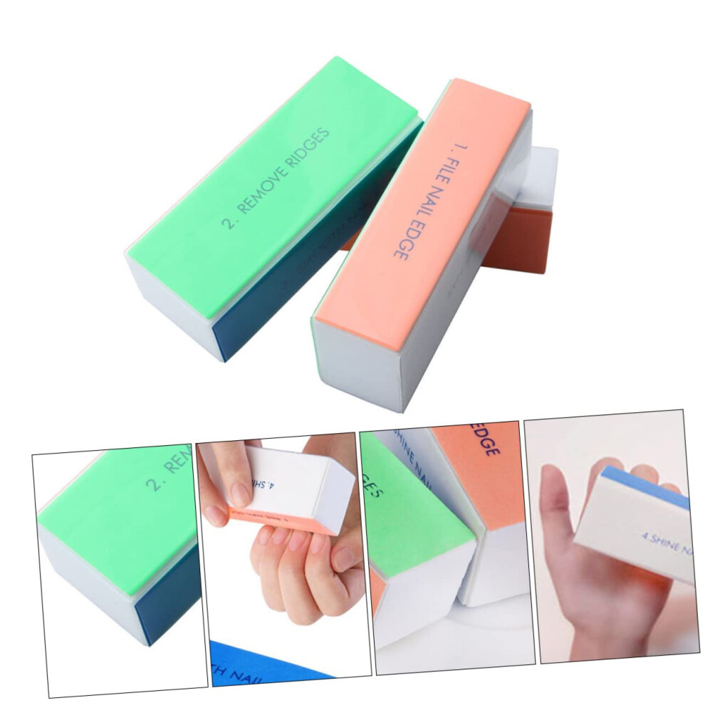 Nail Buffer Block 10pcs FourSided Professional Nail File and Polisher for Natural and Acrylic Nails