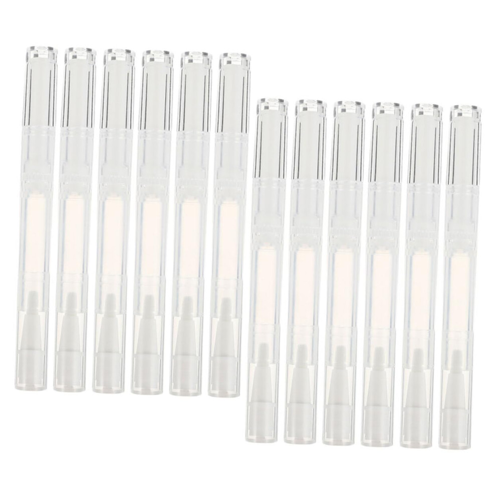 Refillable Nail Oil Pen Set with Precise Brush for Cuticle Care and Transparent Cosmetic Applicator