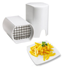 Potato Chipper French Fry Cutter with Stainless Steel Blade, Manual Vegetable Slicer for Potatoes Carrots Cucumbers Fruits