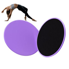 Exercise Sliders for Full Body Workout, DualSided Core Sliders for Carpet and Hard Floors, Purple