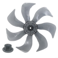 14 Inch Standing Fan Replacement Blade, 7 Blade Heat Resistant Low Noise Design with Nut Cover