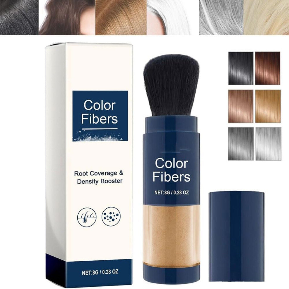 Light/Brown Hair Building Fibers With Refill Set, Hair Thickening Powder For Instant Fuller Hair