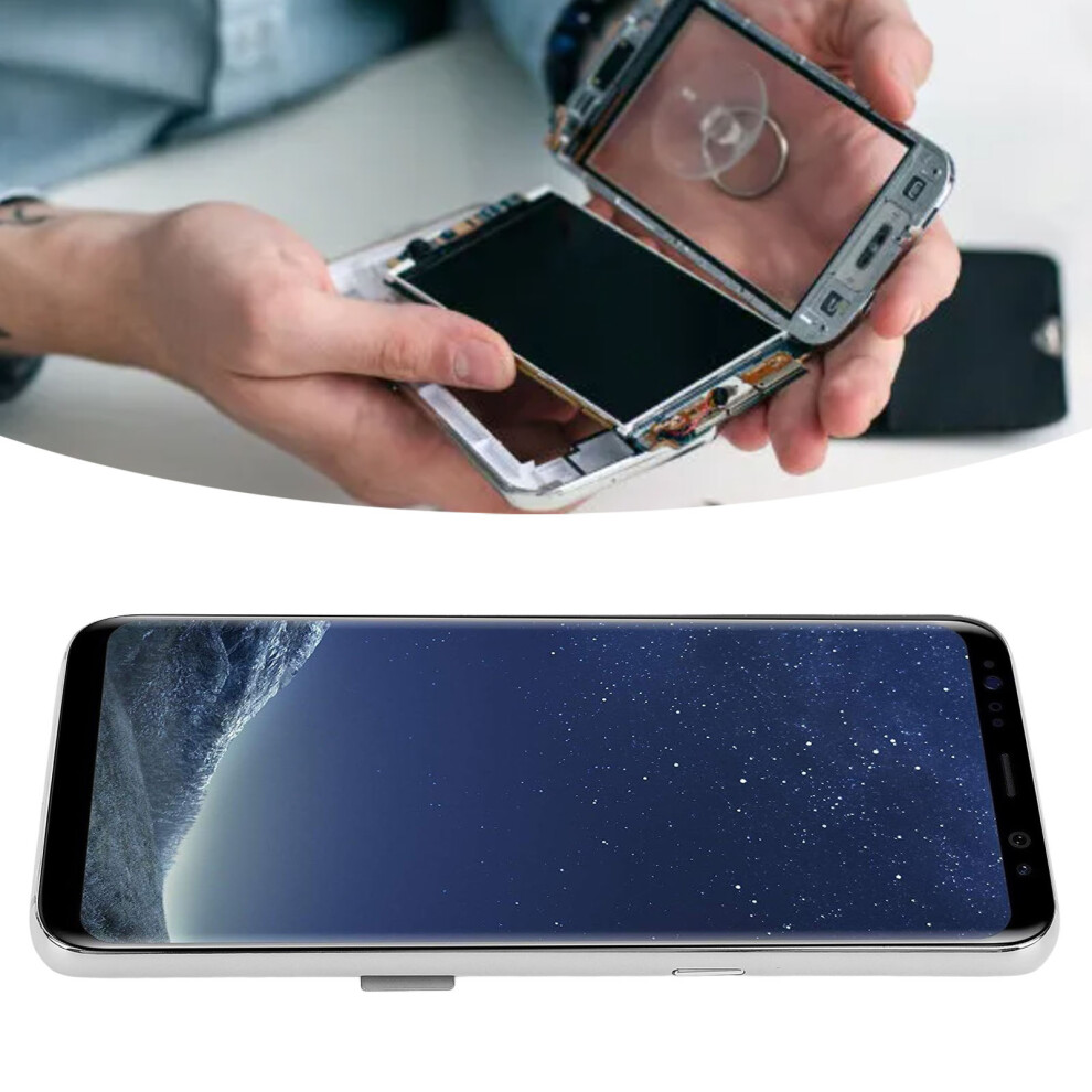 5.8In Amoled Lcd Digitizer Screen Replacement For G950f Silver 4141381126364