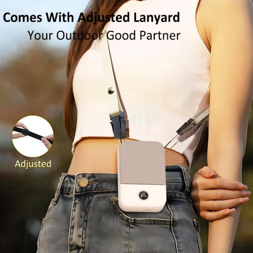 Bladeless Portable Neck Fan Hands Cooling with USB Fast Charging Adjustable Speeds Navy 2