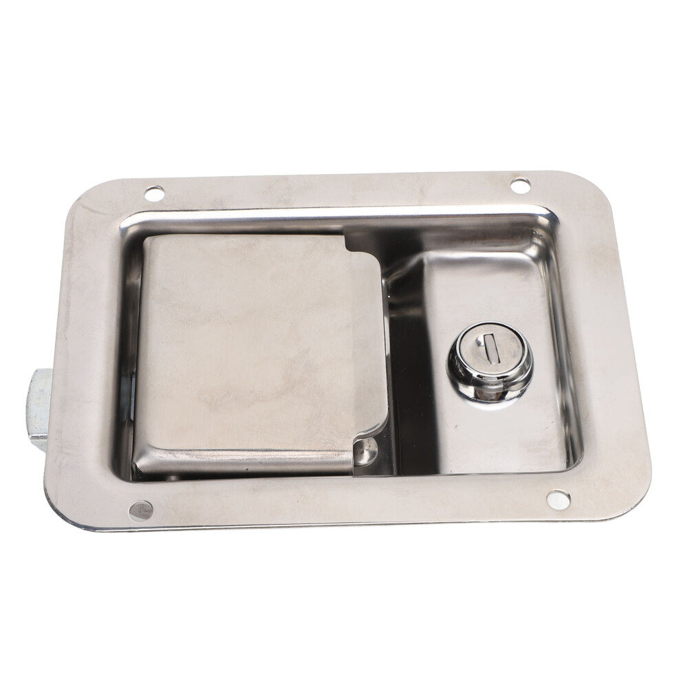 Stainless Steel Toolbox Latch 5.5X4.3in Flush Mount With Keys 6911381126859
